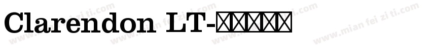 Clarendon LT字体转换